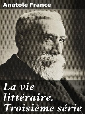 cover image of La vie littéraire. Troisième série